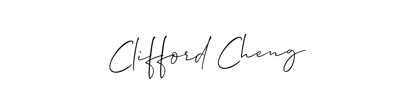 Also we have Clifford Cheng name is the best signature style. Create professional handwritten signature collection using Allison_Script autograph style. Clifford Cheng signature style 2 images and pictures png