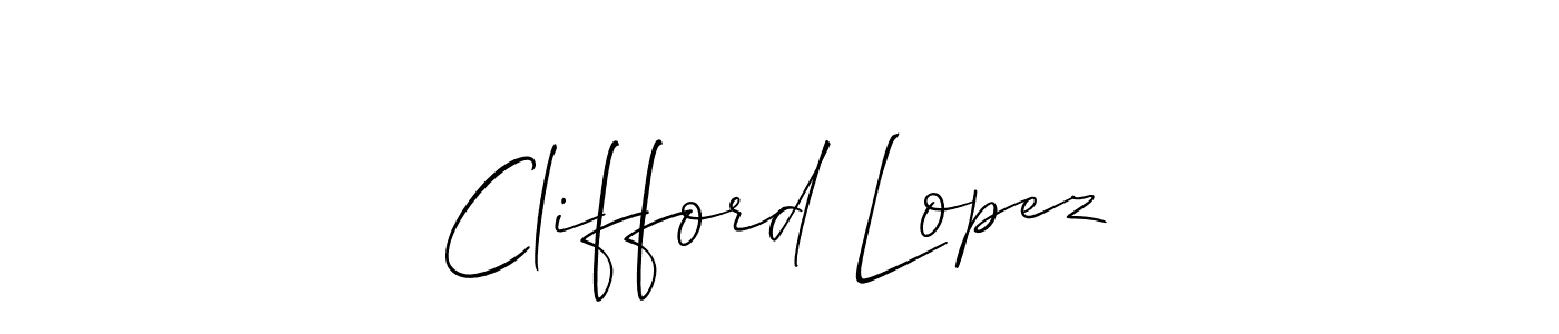 Check out images of Autograph of Clifford Lopez name. Actor Clifford Lopez Signature Style. Allison_Script is a professional sign style online. Clifford Lopez signature style 2 images and pictures png