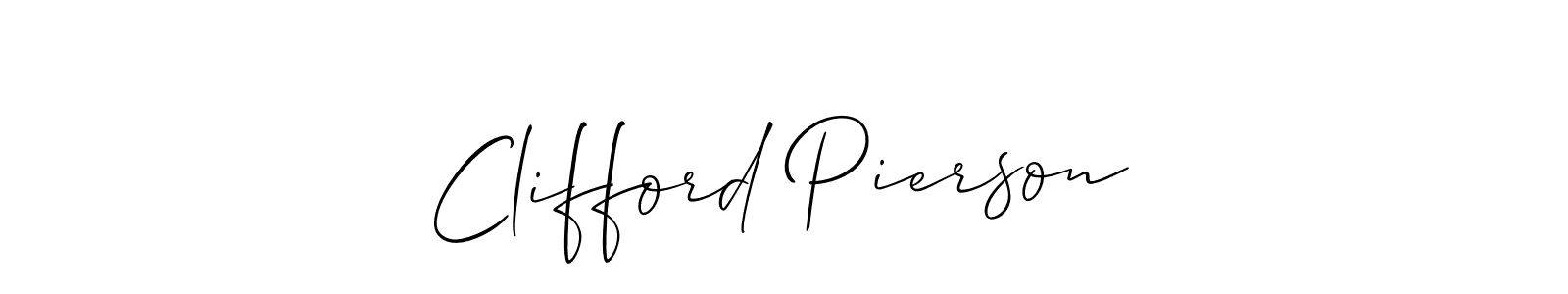 Also we have Clifford Pierson name is the best signature style. Create professional handwritten signature collection using Allison_Script autograph style. Clifford Pierson signature style 2 images and pictures png