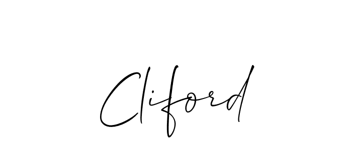 Best and Professional Signature Style for Cliford. Allison_Script Best Signature Style Collection. Cliford signature style 2 images and pictures png