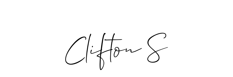 Make a beautiful signature design for name Clifton S. Use this online signature maker to create a handwritten signature for free. Clifton S signature style 2 images and pictures png
