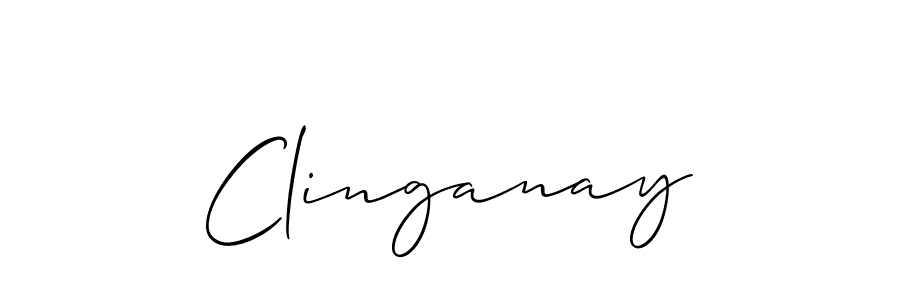 You can use this online signature creator to create a handwritten signature for the name Clinganay. This is the best online autograph maker. Clinganay signature style 2 images and pictures png