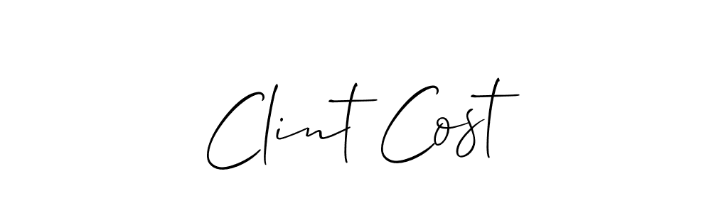 It looks lik you need a new signature style for name Clint Cost. Design unique handwritten (Allison_Script) signature with our free signature maker in just a few clicks. Clint Cost signature style 2 images and pictures png