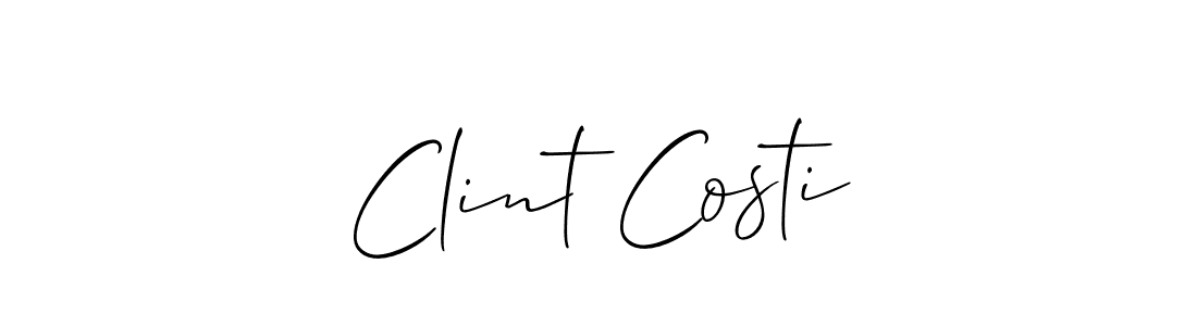 You can use this online signature creator to create a handwritten signature for the name Clint Costi. This is the best online autograph maker. Clint Costi signature style 2 images and pictures png