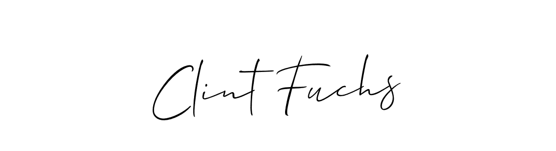 Make a beautiful signature design for name Clint Fuchs. Use this online signature maker to create a handwritten signature for free. Clint Fuchs signature style 2 images and pictures png