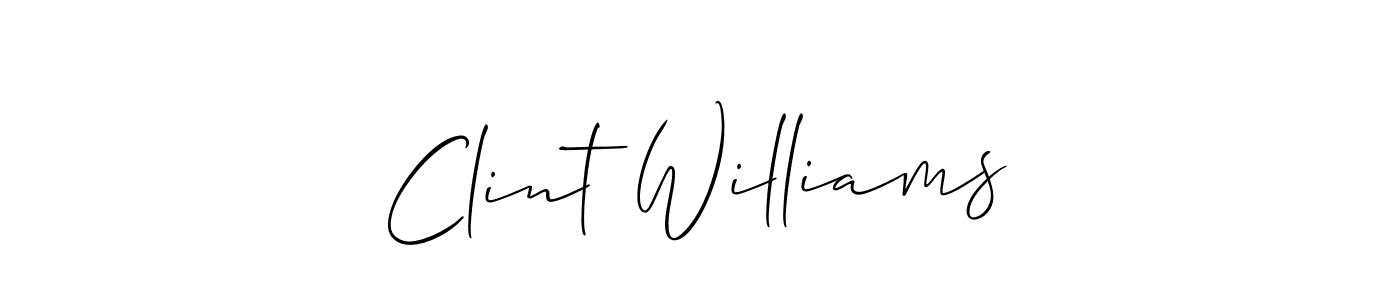 Best and Professional Signature Style for Clint Williams. Allison_Script Best Signature Style Collection. Clint Williams signature style 2 images and pictures png