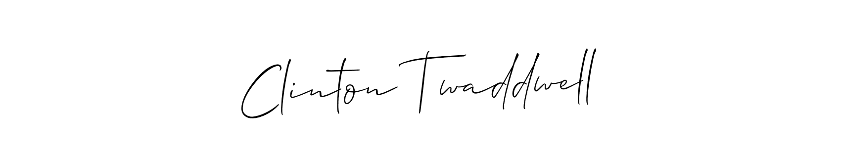 Make a beautiful signature design for name Clinton Twaddwell. With this signature (Allison_Script) style, you can create a handwritten signature for free. Clinton Twaddwell signature style 2 images and pictures png