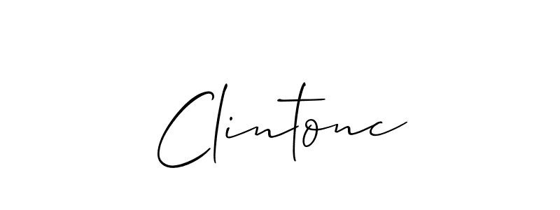 How to make Clintonc signature? Allison_Script is a professional autograph style. Create handwritten signature for Clintonc name. Clintonc signature style 2 images and pictures png
