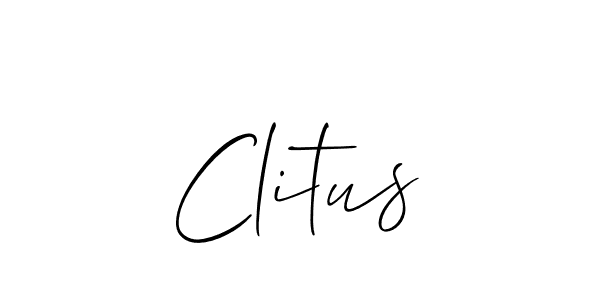 It looks lik you need a new signature style for name Clitus. Design unique handwritten (Allison_Script) signature with our free signature maker in just a few clicks. Clitus signature style 2 images and pictures png