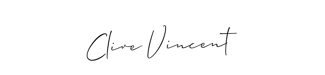 Design your own signature with our free online signature maker. With this signature software, you can create a handwritten (Allison_Script) signature for name Clive Vincent. Clive Vincent signature style 2 images and pictures png