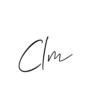 Also we have Clm name is the best signature style. Create professional handwritten signature collection using Allison_Script autograph style. Clm signature style 2 images and pictures png