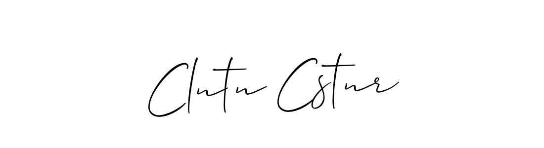 Clntn Cstnr stylish signature style. Best Handwritten Sign (Allison_Script) for my name. Handwritten Signature Collection Ideas for my name Clntn Cstnr. Clntn Cstnr signature style 2 images and pictures png