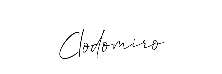 How to make Clodomiro name signature. Use Allison_Script style for creating short signs online. This is the latest handwritten sign. Clodomiro signature style 2 images and pictures png
