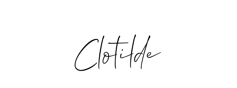 Similarly Allison_Script is the best handwritten signature design. Signature creator online .You can use it as an online autograph creator for name Clotilde. Clotilde signature style 2 images and pictures png