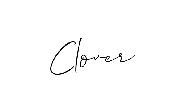 Design your own signature with our free online signature maker. With this signature software, you can create a handwritten (Allison_Script) signature for name Clover. Clover signature style 2 images and pictures png