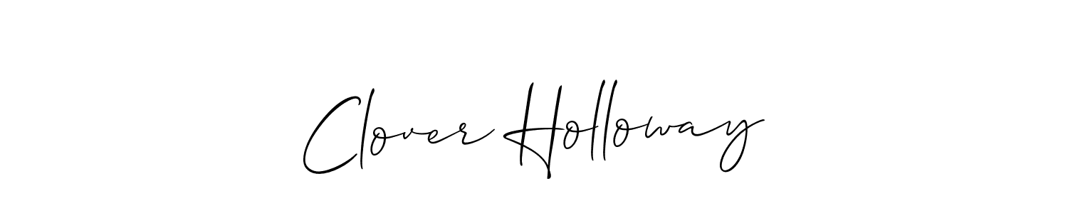 Make a short Clover Holloway signature style. Manage your documents anywhere anytime using Allison_Script. Create and add eSignatures, submit forms, share and send files easily. Clover Holloway signature style 2 images and pictures png
