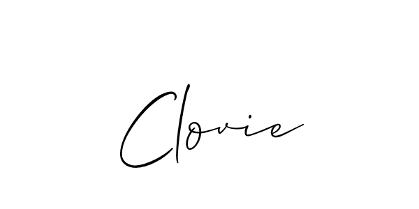 if you are searching for the best signature style for your name Clovie. so please give up your signature search. here we have designed multiple signature styles  using Allison_Script. Clovie signature style 2 images and pictures png