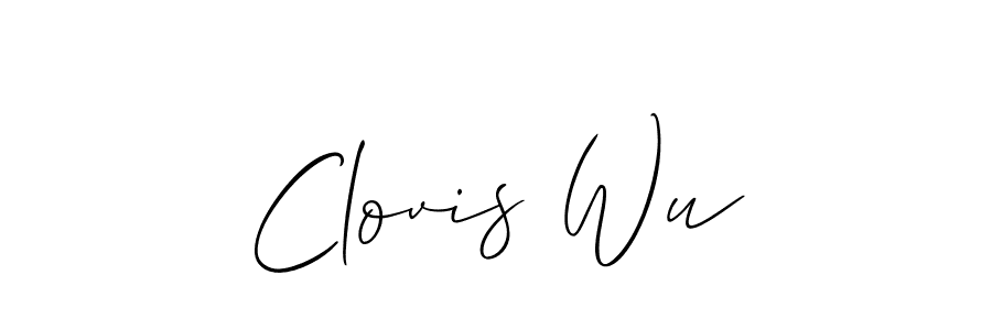 Make a short Clovis Wu signature style. Manage your documents anywhere anytime using Allison_Script. Create and add eSignatures, submit forms, share and send files easily. Clovis Wu signature style 2 images and pictures png