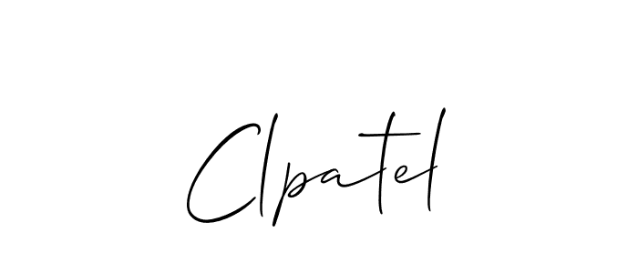 Also You can easily find your signature by using the search form. We will create Clpatel name handwritten signature images for you free of cost using Allison_Script sign style. Clpatel signature style 2 images and pictures png