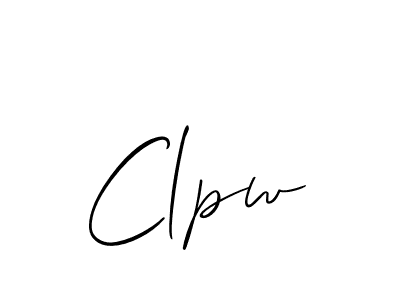 How to make Clpw name signature. Use Allison_Script style for creating short signs online. This is the latest handwritten sign. Clpw signature style 2 images and pictures png