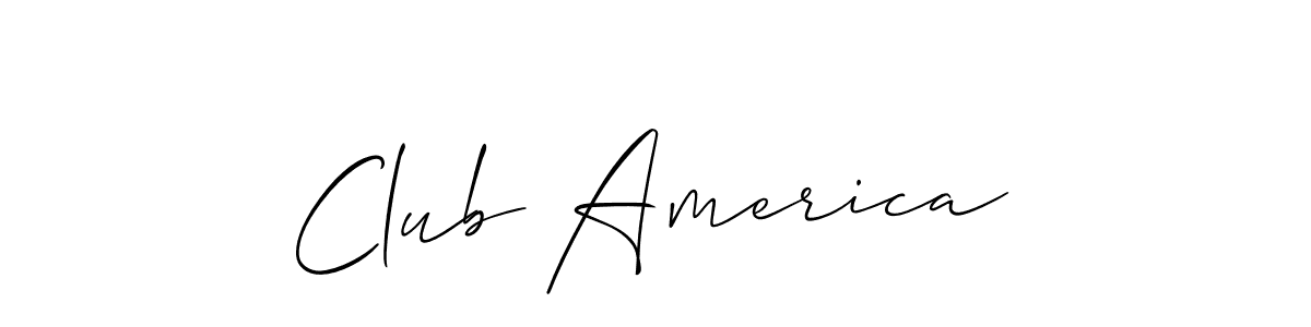 Club America stylish signature style. Best Handwritten Sign (Allison_Script) for my name. Handwritten Signature Collection Ideas for my name Club America. Club America signature style 2 images and pictures png