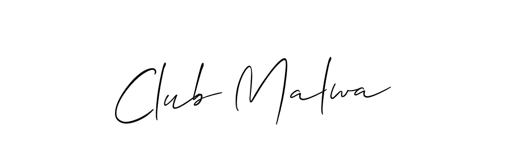 How to Draw Club Malwa signature style? Allison_Script is a latest design signature styles for name Club Malwa. Club Malwa signature style 2 images and pictures png