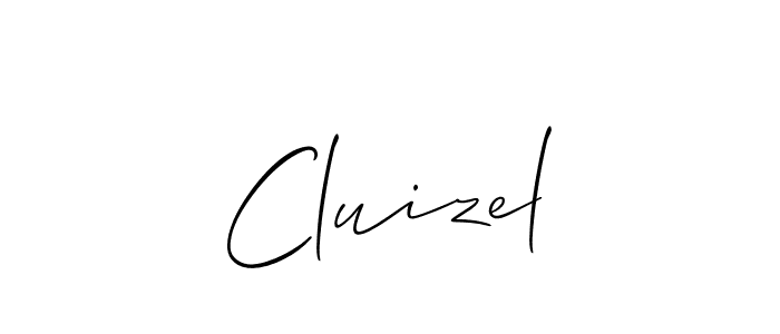You should practise on your own different ways (Allison_Script) to write your name (Cluizel) in signature. don't let someone else do it for you. Cluizel signature style 2 images and pictures png
