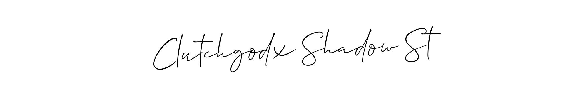 How to Draw Clutchgodx Shadow St signature style? Allison_Script is a latest design signature styles for name Clutchgodx Shadow St. Clutchgodx Shadow St signature style 2 images and pictures png