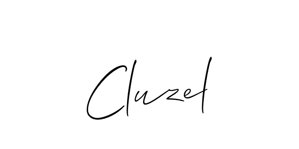 Use a signature maker to create a handwritten signature online. With this signature software, you can design (Allison_Script) your own signature for name Cluzel. Cluzel signature style 2 images and pictures png