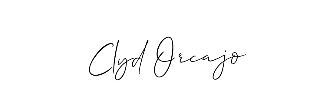 This is the best signature style for the Clyd Orcajo name. Also you like these signature font (Allison_Script). Mix name signature. Clyd Orcajo signature style 2 images and pictures png