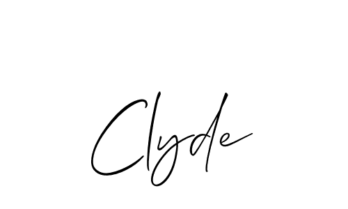 Best and Professional Signature Style for Clyde. Allison_Script Best Signature Style Collection. Clyde signature style 2 images and pictures png