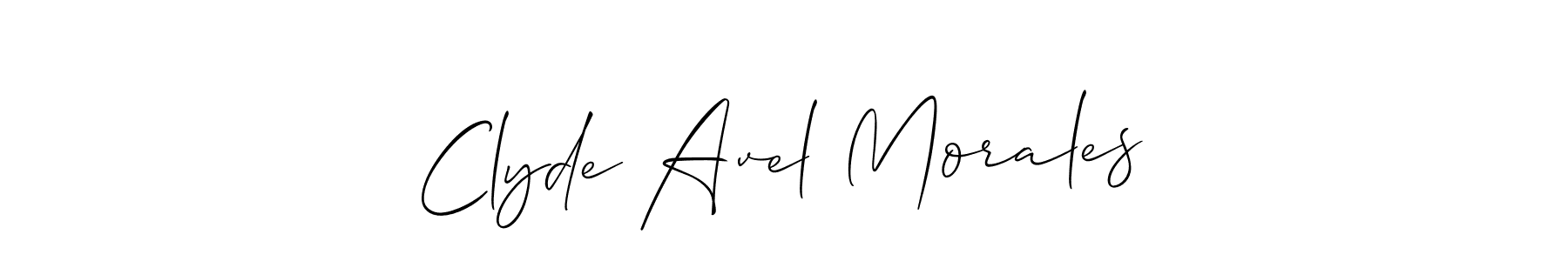 Once you've used our free online signature maker to create your best signature Allison_Script style, it's time to enjoy all of the benefits that Clyde Avel Morales name signing documents. Clyde Avel Morales signature style 2 images and pictures png