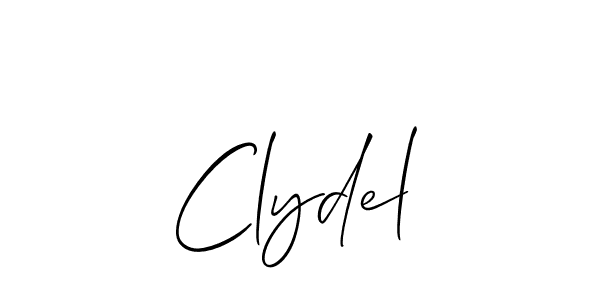 This is the best signature style for the Clydel name. Also you like these signature font (Allison_Script). Mix name signature. Clydel signature style 2 images and pictures png