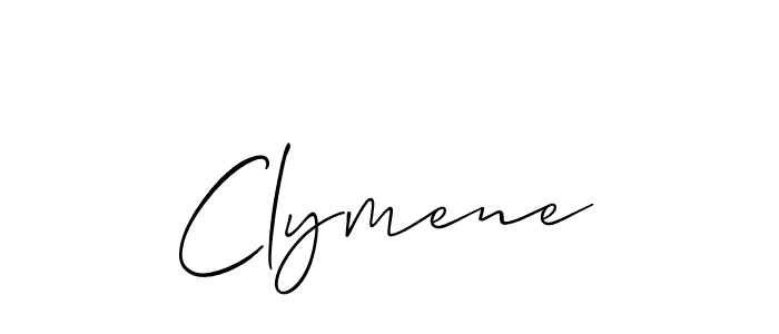 Design your own signature with our free online signature maker. With this signature software, you can create a handwritten (Allison_Script) signature for name Clymene. Clymene signature style 2 images and pictures png