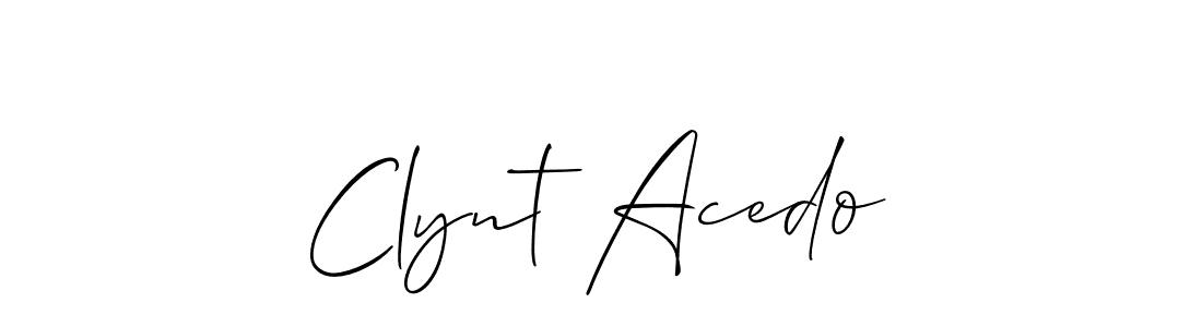 Allison_Script is a professional signature style that is perfect for those who want to add a touch of class to their signature. It is also a great choice for those who want to make their signature more unique. Get Clynt Acedo name to fancy signature for free. Clynt Acedo signature style 2 images and pictures png