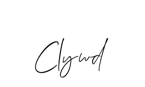 It looks lik you need a new signature style for name Clywd. Design unique handwritten (Allison_Script) signature with our free signature maker in just a few clicks. Clywd signature style 2 images and pictures png