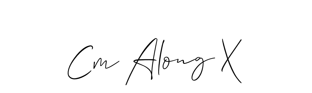 if you are searching for the best signature style for your name Cm Along X. so please give up your signature search. here we have designed multiple signature styles  using Allison_Script. Cm Along X signature style 2 images and pictures png