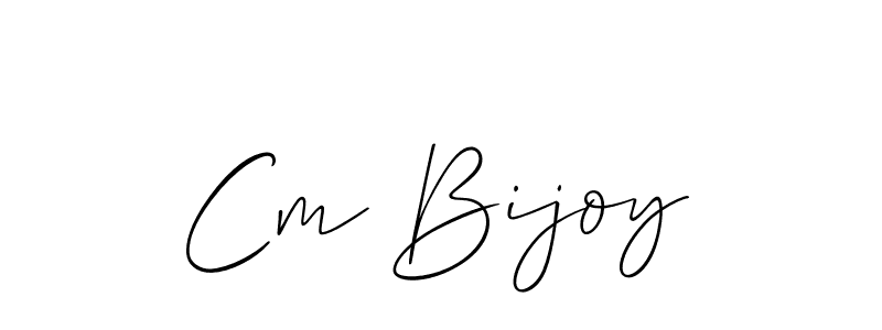 Also You can easily find your signature by using the search form. We will create Cm Bijoy name handwritten signature images for you free of cost using Allison_Script sign style. Cm Bijoy signature style 2 images and pictures png