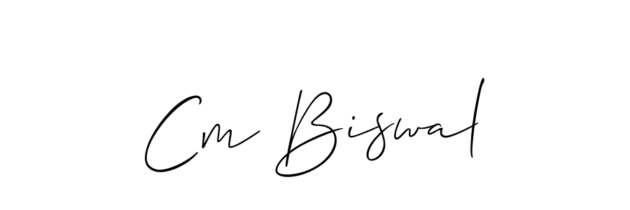 Create a beautiful signature design for name Cm Biswal. With this signature (Allison_Script) fonts, you can make a handwritten signature for free. Cm Biswal signature style 2 images and pictures png