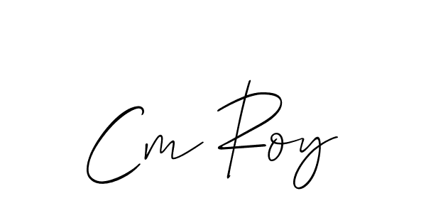 The best way (Allison_Script) to make a short signature is to pick only two or three words in your name. The name Cm Roy include a total of six letters. For converting this name. Cm Roy signature style 2 images and pictures png