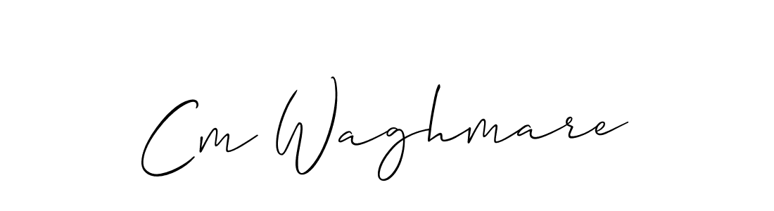 It looks lik you need a new signature style for name Cm Waghmare. Design unique handwritten (Allison_Script) signature with our free signature maker in just a few clicks. Cm Waghmare signature style 2 images and pictures png