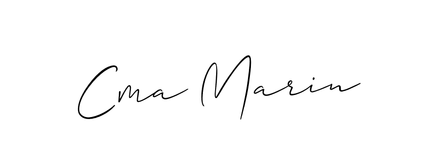 Allison_Script is a professional signature style that is perfect for those who want to add a touch of class to their signature. It is also a great choice for those who want to make their signature more unique. Get Cma Marin name to fancy signature for free. Cma Marin signature style 2 images and pictures png