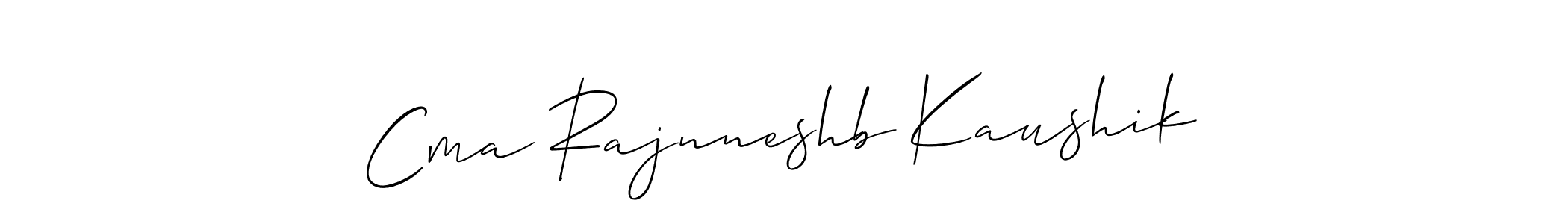 You can use this online signature creator to create a handwritten signature for the name Cma Rajnneshb Kaushik. This is the best online autograph maker. Cma Rajnneshb Kaushik signature style 2 images and pictures png