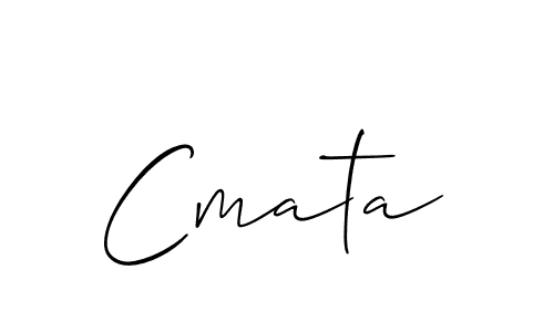 Design your own signature with our free online signature maker. With this signature software, you can create a handwritten (Allison_Script) signature for name Cmata. Cmata signature style 2 images and pictures png