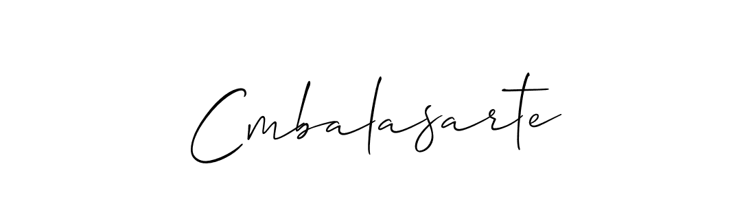 Create a beautiful signature design for name Cmbalasarte. With this signature (Allison_Script) fonts, you can make a handwritten signature for free. Cmbalasarte signature style 2 images and pictures png