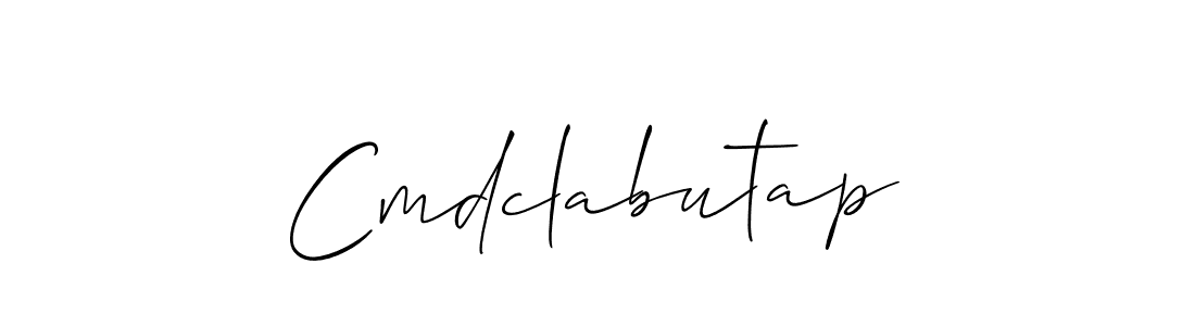 Make a beautiful signature design for name Cmdclabutap. With this signature (Allison_Script) style, you can create a handwritten signature for free. Cmdclabutap signature style 2 images and pictures png