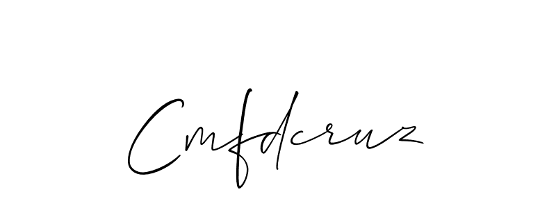 Design your own signature with our free online signature maker. With this signature software, you can create a handwritten (Allison_Script) signature for name Cmfdcruz. Cmfdcruz signature style 2 images and pictures png