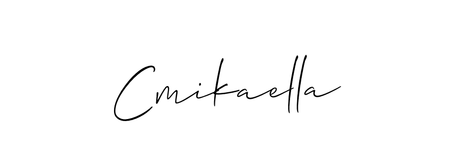 Design your own signature with our free online signature maker. With this signature software, you can create a handwritten (Allison_Script) signature for name Cmikaella. Cmikaella signature style 2 images and pictures png