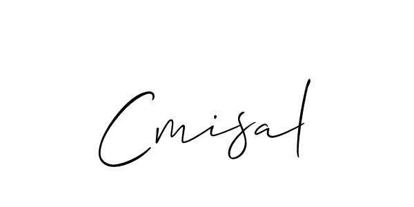 Design your own signature with our free online signature maker. With this signature software, you can create a handwritten (Allison_Script) signature for name Cmisal. Cmisal signature style 2 images and pictures png