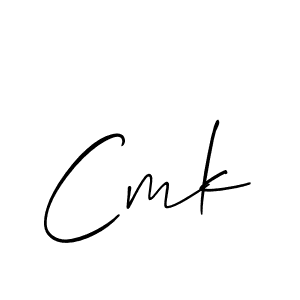 How to make Cmk signature? Allison_Script is a professional autograph style. Create handwritten signature for Cmk name. Cmk signature style 2 images and pictures png